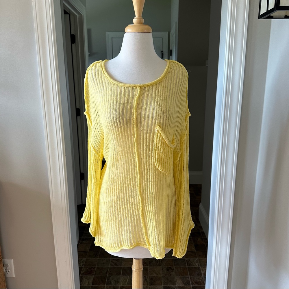 POL yellow sweater